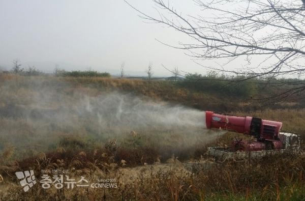 삽교호 주변(신평면 신당리 628-1)을 중심으로 소독 강화 등 방역강화 조치