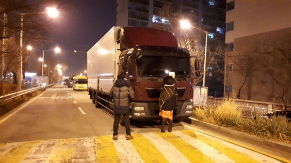 사업용 자동차 차고지와 밤샘주차 단속