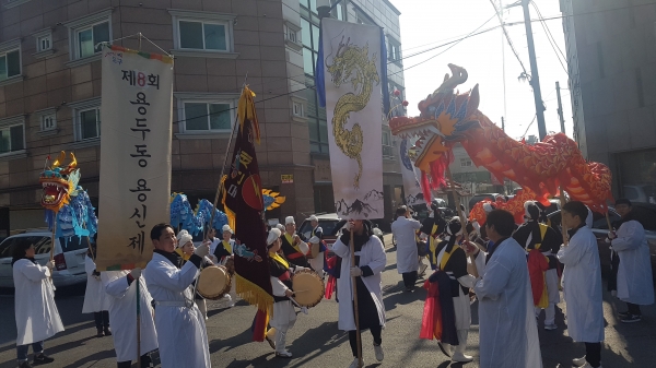 용신제, 용두풍물단 길놀이