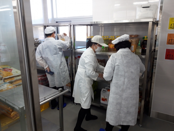 식품조리, 판매업소 지도 점검 사진