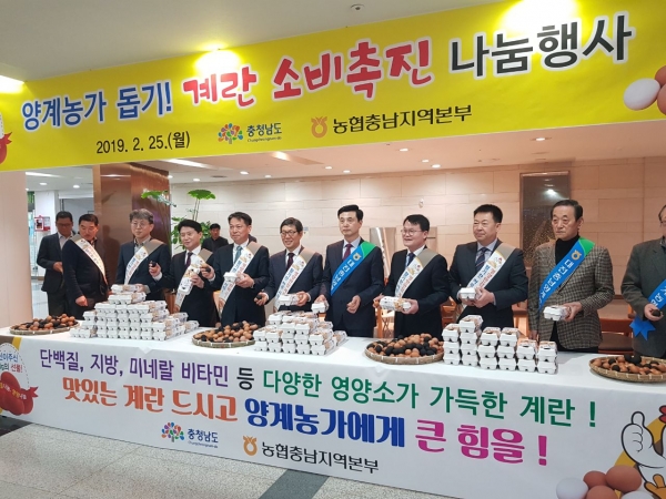 계란 소비촉진 나눔행사 모습