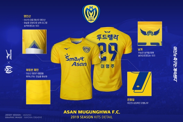 2019시즌 유니폼 공개(아산 유니폼 설명)