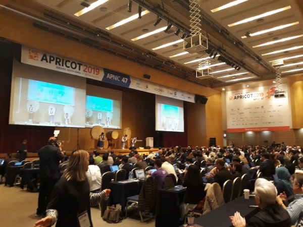 지난 25일 대전컨벤션센터에서“2019년 아·태 인터넷 운영기술컨퍼런스(APRICOT)”개회식 개최