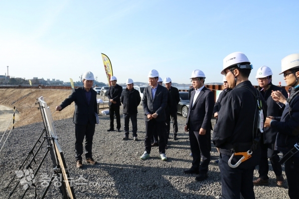 전승주 농어촌公 이사, 삽교호 배수갑문확장 공사현장 안전관리 실태 점검
