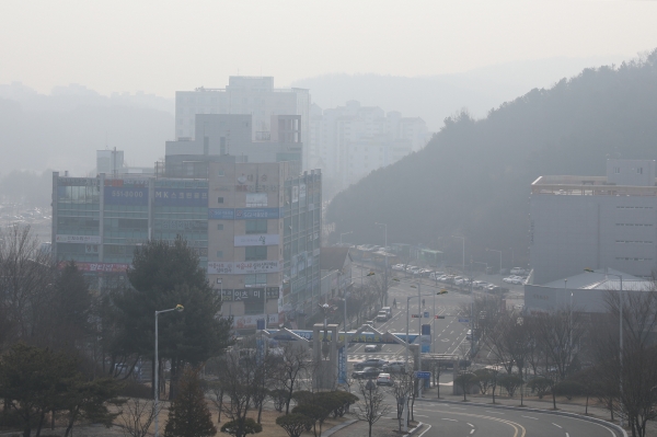 계룡시 미세먼지 모습