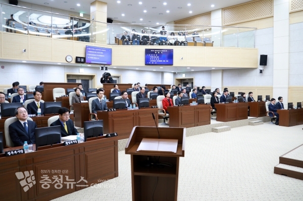 제54회 세종시의회 임시회 장면