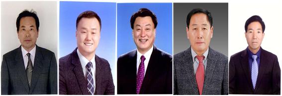 유승배, 박정진, 나승철, 최은수, 신현경 후보