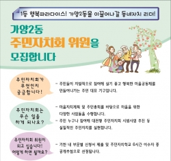 주민자치회 시범사업(홍보 안내문 이미지)
