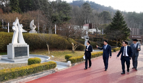 일 기획재정부 관계자 뿌리공원 방문, 제2뿌리공원사업에 중앙부처 지원 요청