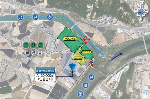 금산군 수질개선 대대적 투자-계획도