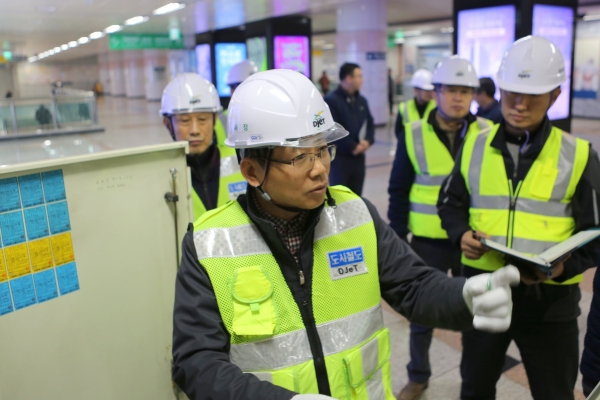 김민기 사장 국가안전대진단 현장점검 모습