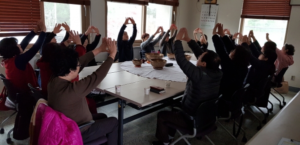 지난해 구즉동 건강100세지원센터에서 운영된 명상 프로그램