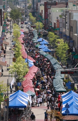 지난해 열린 중리벼룩시장 모습