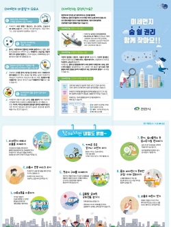미세먼지 대응요령 홍보물
