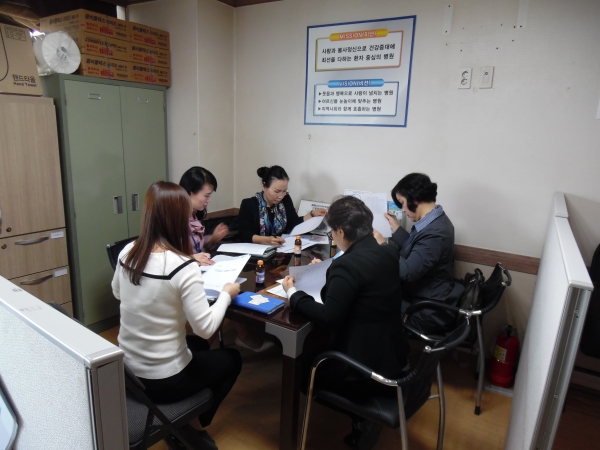 지난달 16일 새생명 요양병원에서 진행한 간담회