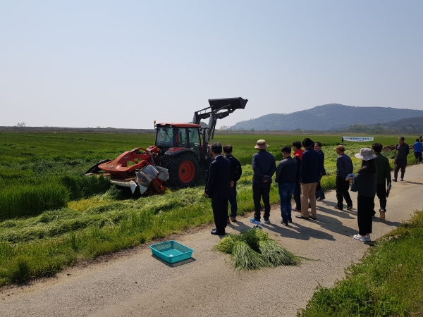 동계 사료작물 수확 연시회