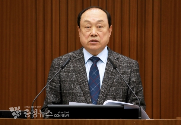5분 발언하는 이재현 세종시의회 의원 / 충청뉴스 최형순 기자