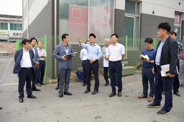 현안사업 현장방문(시내버스터미널 현대화 사업)