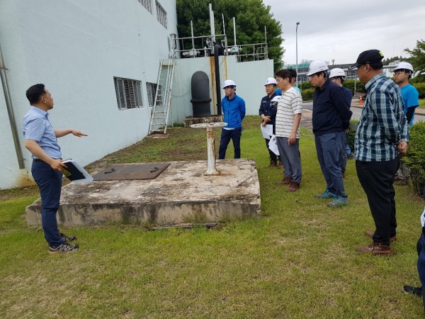 10일 대전하수처리장 장마철 침수 대비, 비상훈련 실시 모습