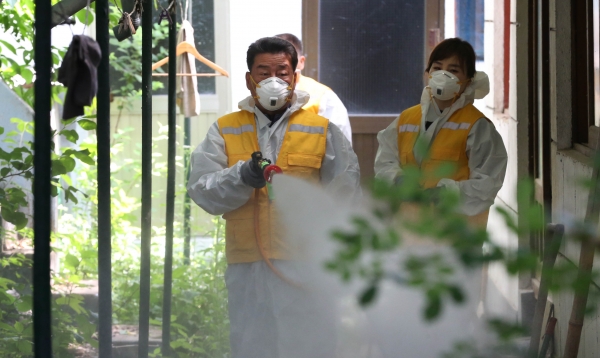 공가 방역작업 모습