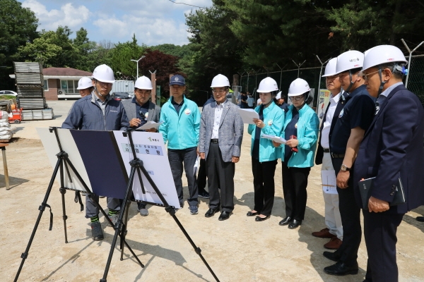 계룡시의회 안산배수지 현장방문