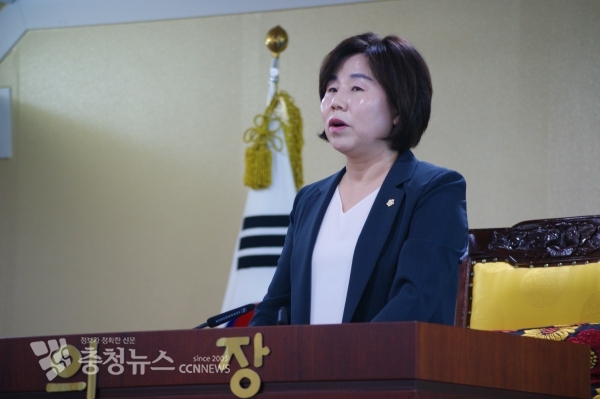 김영애 아산시의회 의장 / 충청뉴스 최형순 기자