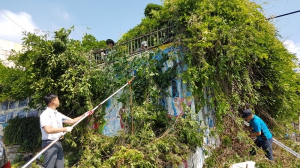 폐공가 밀집주택가 인근 환경정비 모습