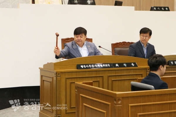 최창용 행정사무감사 위원장 / 충청뉴스 최형순 기자