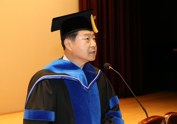 원성수 총장 취임식 개최 모습