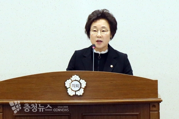 5분 발언하는 양기림 당진시의원 / 충청뉴스 최형순 기자