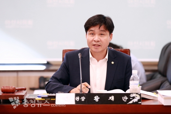 황재만 아산시의회 건설도시위원장 / 충청뉴스 최형순 기자