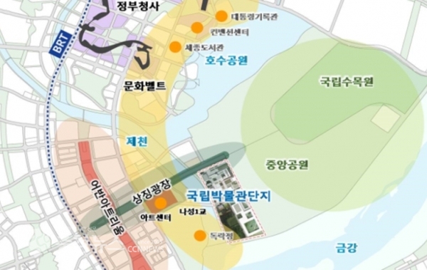 박물관단지 위치도