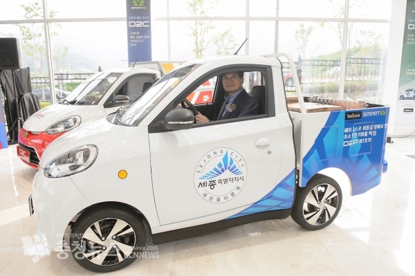 시승한 이춘희 세종시장