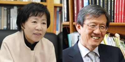 (좌)나선화 前 문화재청장, (우) 이태진 前 국사편찬위원장