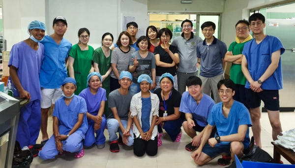 지난달 29일부터 이달 7일까지 캄보디아 프놈펜 소재 헤브론병원에서 선천성심장병 환아들의 수술과 진료를 병행한 ‘캄보디아 심장병 어린이들에게 새 희망을’ 해외의료봉사활동 성공리 마쳐