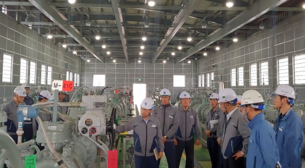 대풍 대비 현장 안전점검에 나선 고영태 사장(양주사업소 관할 천연가스공급관리소)