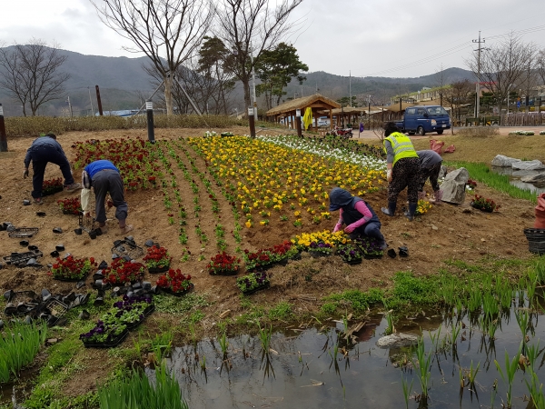하반기 지역공동체 일자리사업 관련 사진(예당관광지 정비사업).