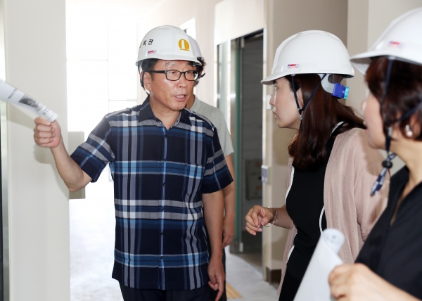 월평도서관 공사현장 점검