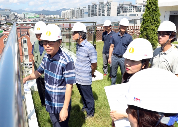 월평도서관 공사현장 점검