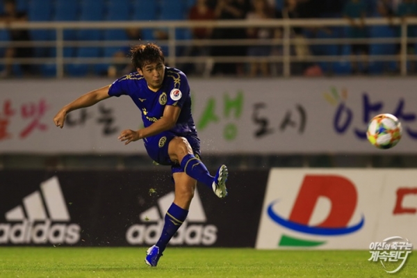 아산무궁화 경기 모습