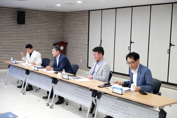 2020년 도비확보를 위한 도의원 초청 간담회 장면