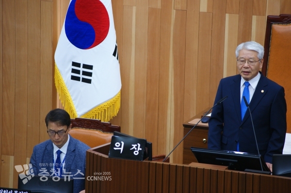 서금택 세종시의회 의장  / 충청뉴스 최형순 기자