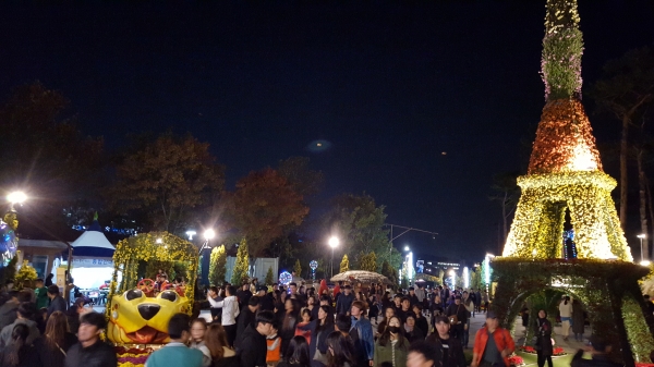 지난해 유성국화전시회 모습