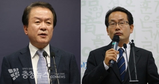 (좌측부터) 세종시 이강진 정무부시장, 강준현 전 정무부시장