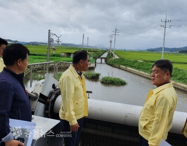 김인식 사장이 7일 오전 전북지역 현장에 방문해  북상중인 태풍 링링 대비현황을 점검했다.