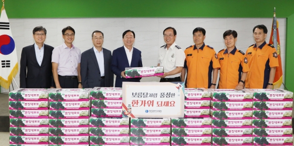 설동호 교육감, 대전대덕소방서 위문 방문