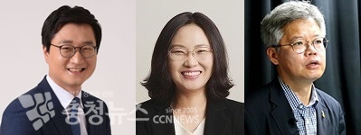 동구 출마 후보군. (왼쪽부터) 장철민 보좌관(민), 정경수 변호사(민), 김용원 동구청 정책비서실장(민)
