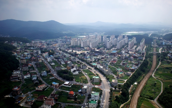 계룡시 항공사진