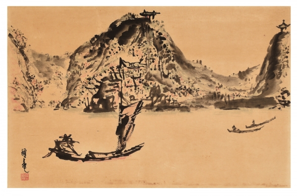 유홍준 교수 기증 유물(고암 이응노-백마강).