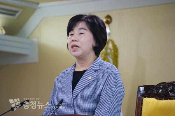 김영애 아산시의회 의장 / 충청뉴스 최형순 기자